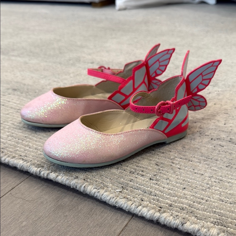 Sophia Webster Chiara Pink Dress Shoes with Butterfly Detail
